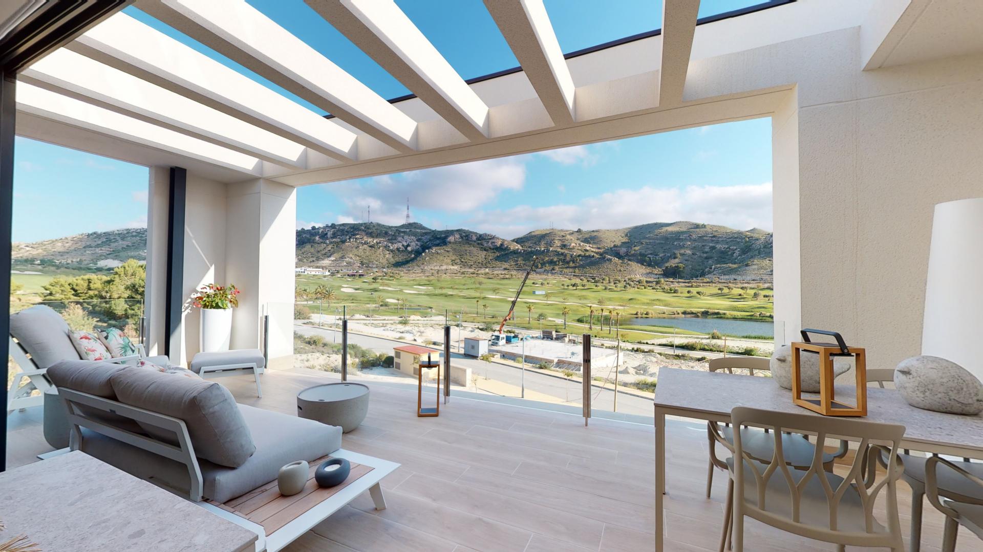 Appartements en duplex au dernier étage avec de belles vues sur le golf in Medvilla Spanje