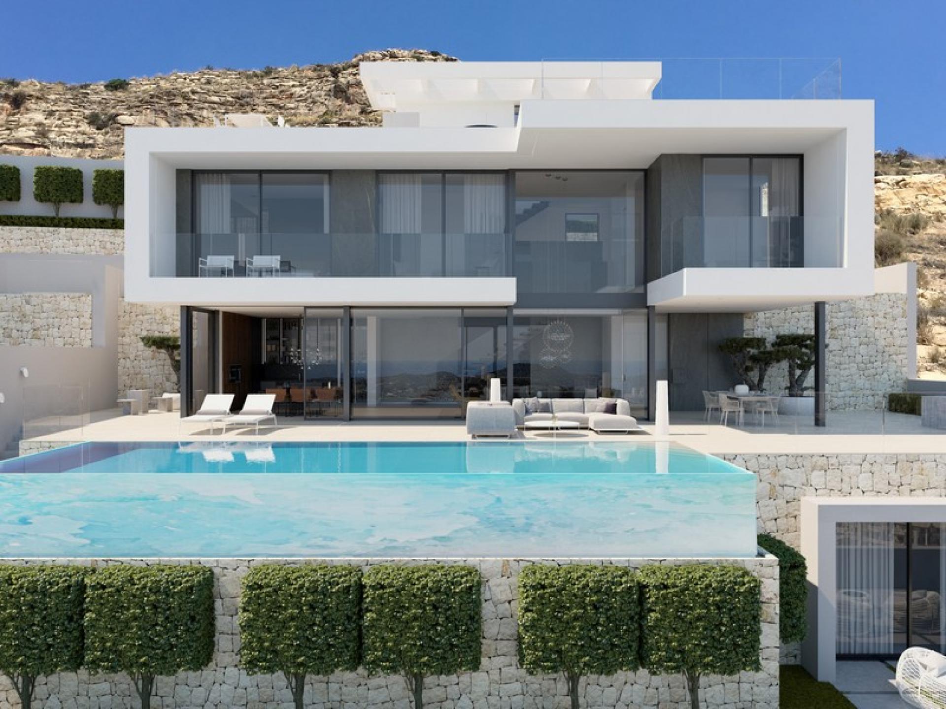 Villa Super Deluxe avec vue sublime sur la mer à Finestrat in Medvilla Spanje