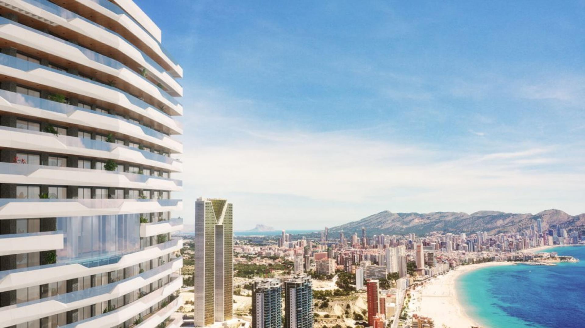 Benidorm - Appartements avec belle vue mer in Medvilla Spanje