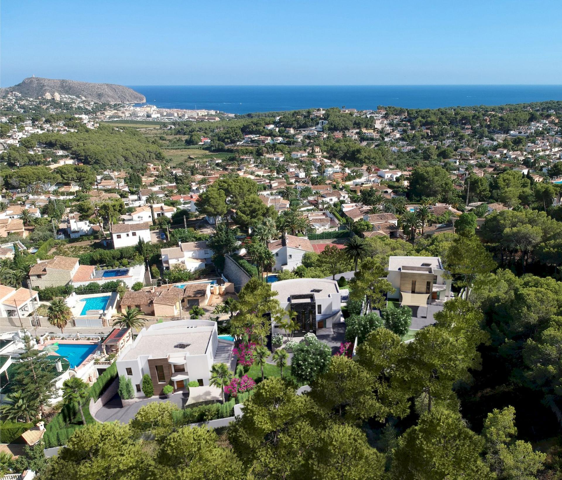 Villa de luxe avec vue sur la mer à Moraira in Medvilla Spanje