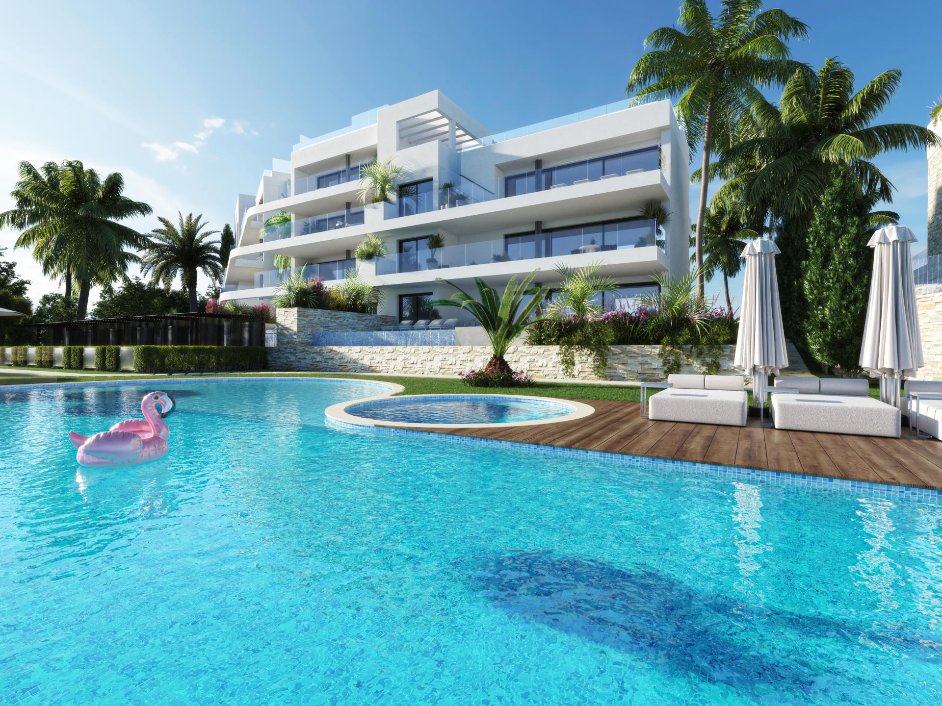 Suites penthouse élégantes avec piscine privée sur le golf de Las Colinas in Medvilla Spanje