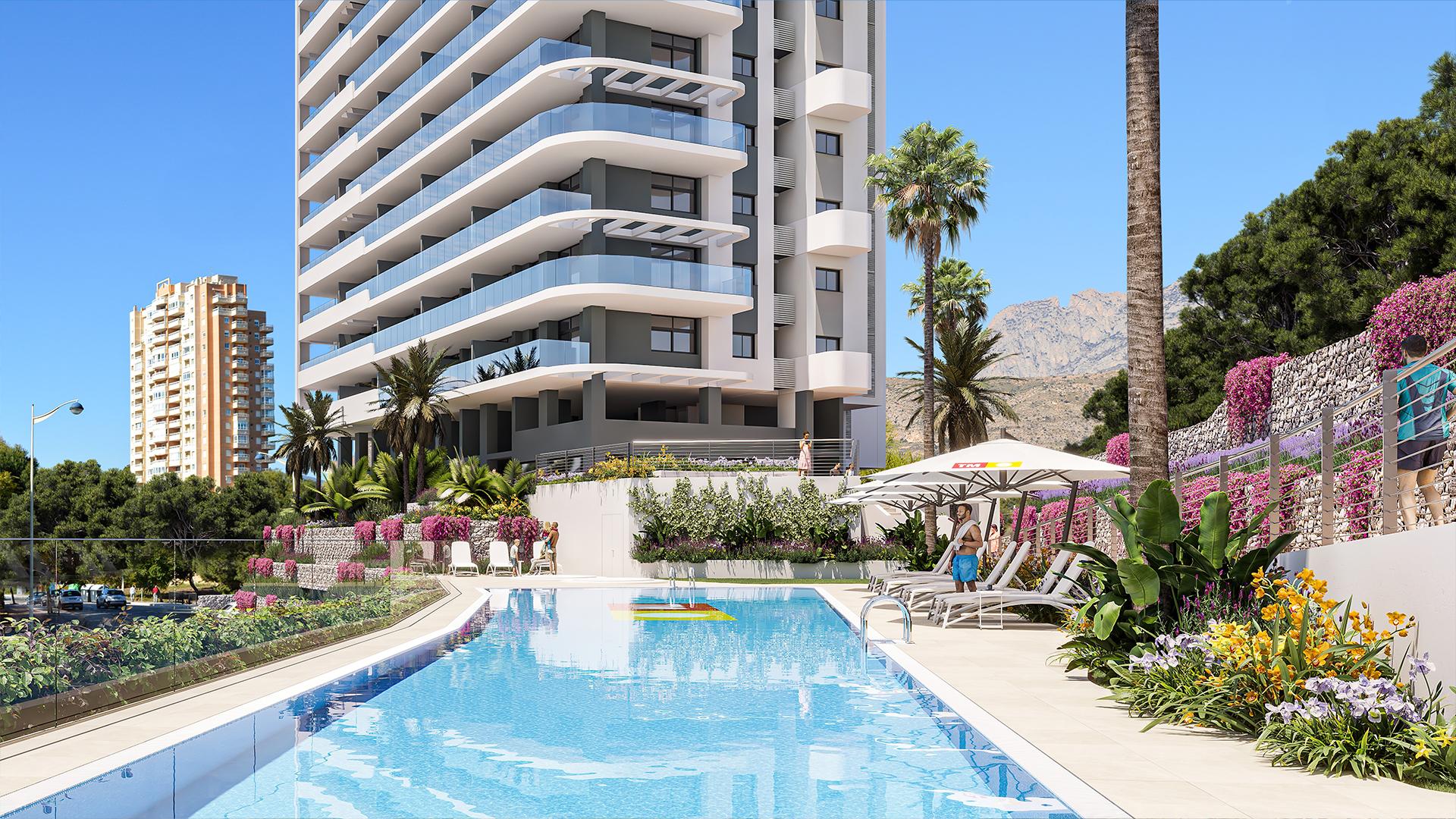 3 chambre Appartements - terrasse sur le toit à Benidorm - Nouvelle construction in Medvilla Spanje