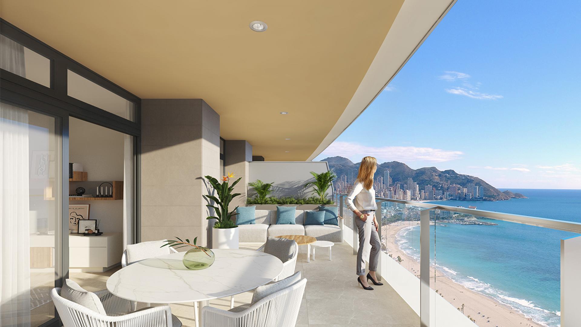 2 chambre Appartement - terrasse à Benidorm - Nouvelle construction in Medvilla Spanje