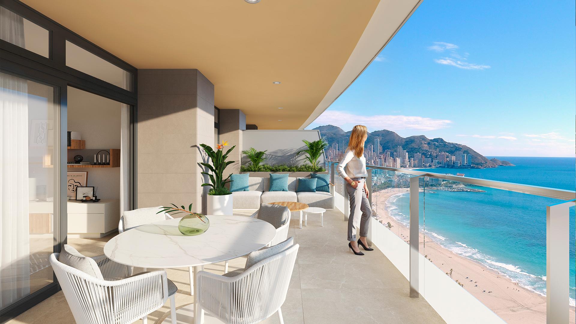 3 chambre Appartements - terrasse sur le toit à Benidorm - Nouvelle construction in Medvilla Spanje