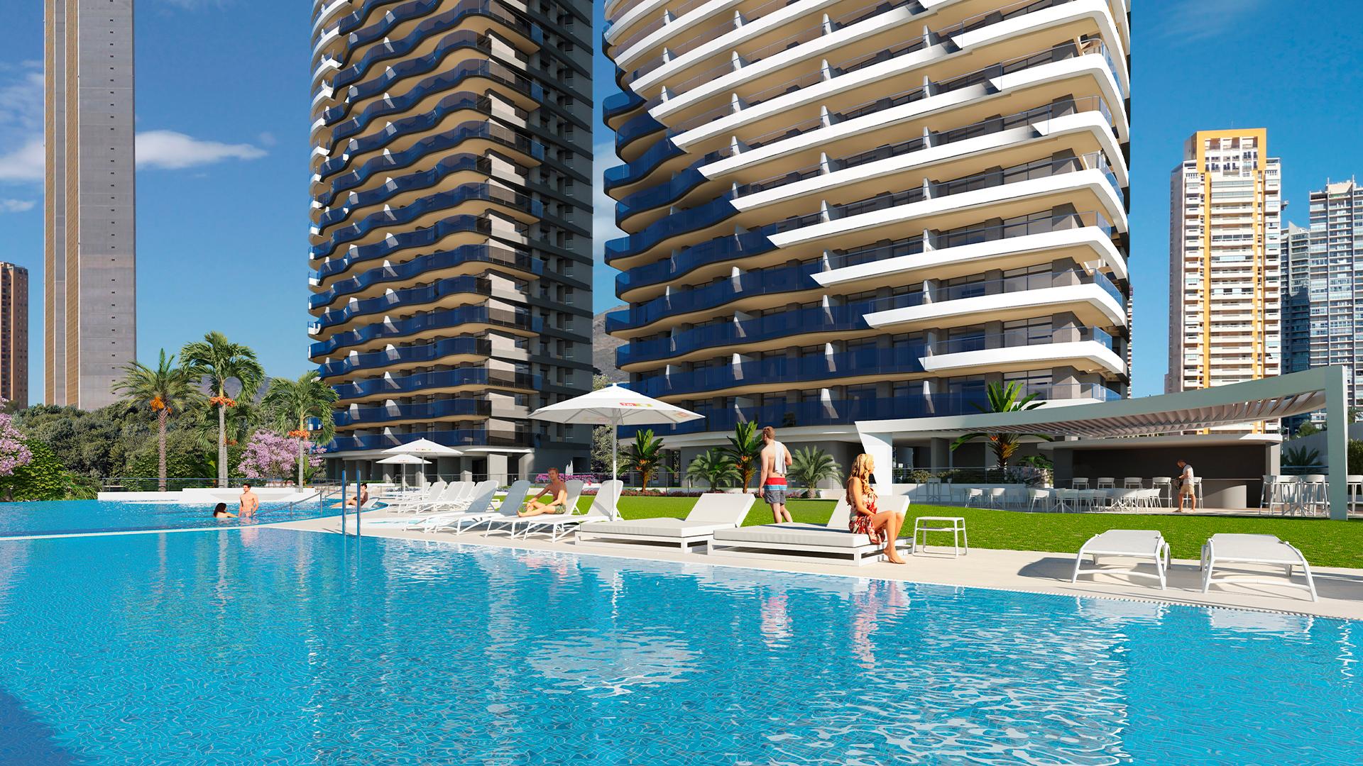 3 chambre Appartements - terrasse sur le toit à Benidorm - Nouvelle construction in Medvilla Spanje