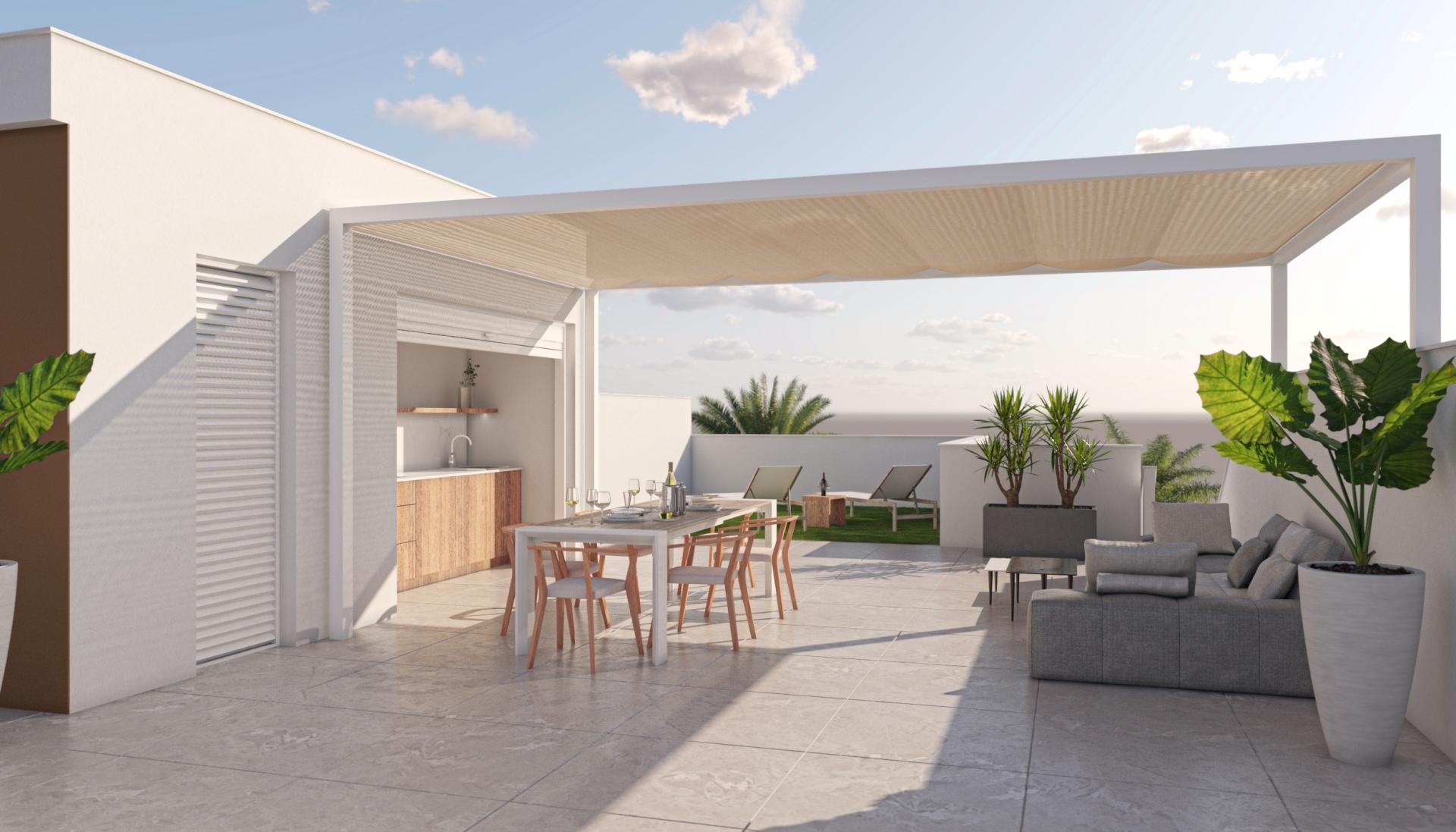 3 chambre Appartements - terrasse sur le toit à Pilar de la Horadada - Nouvelle construction in Medvilla Spanje