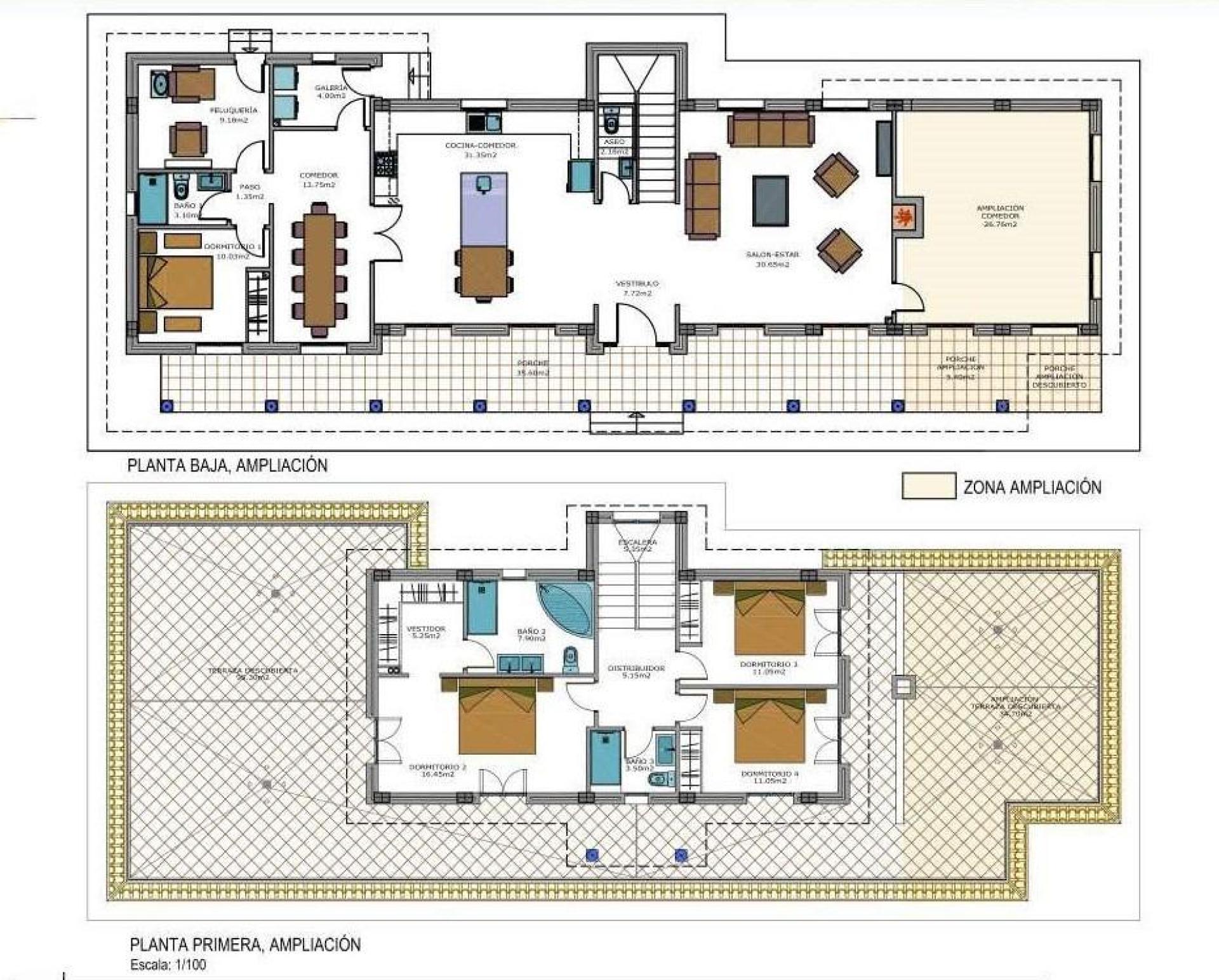 Nouvelles villas de luxe avec piscine inc. terre, licences en Alicante, Pinoso in Medvilla Spanje