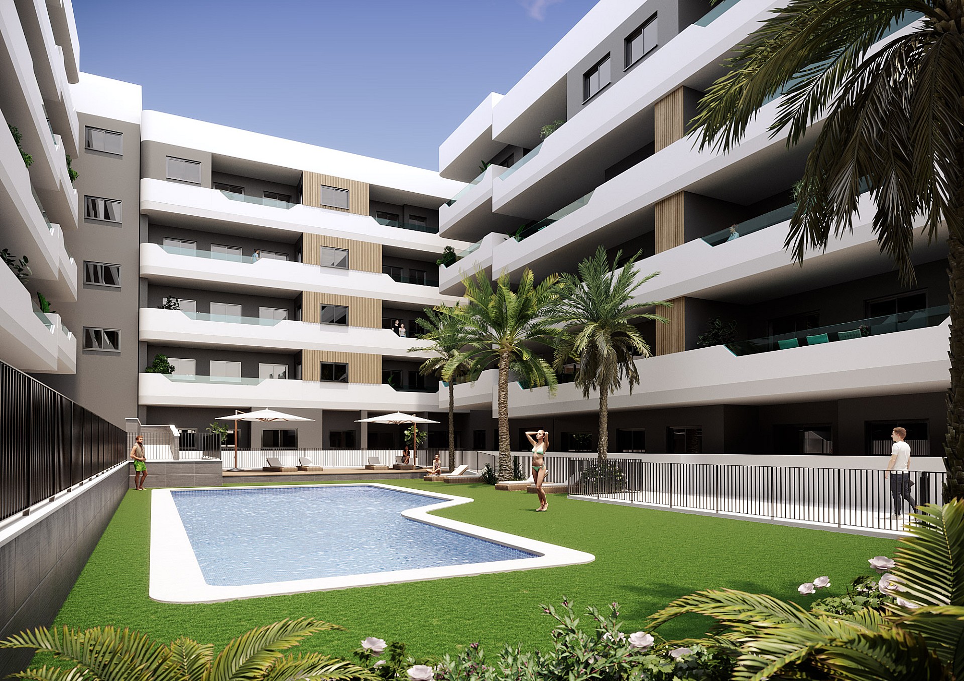 2 chambre Appartements - terrasse sur le toit à Santa Pola in Medvilla Spanje