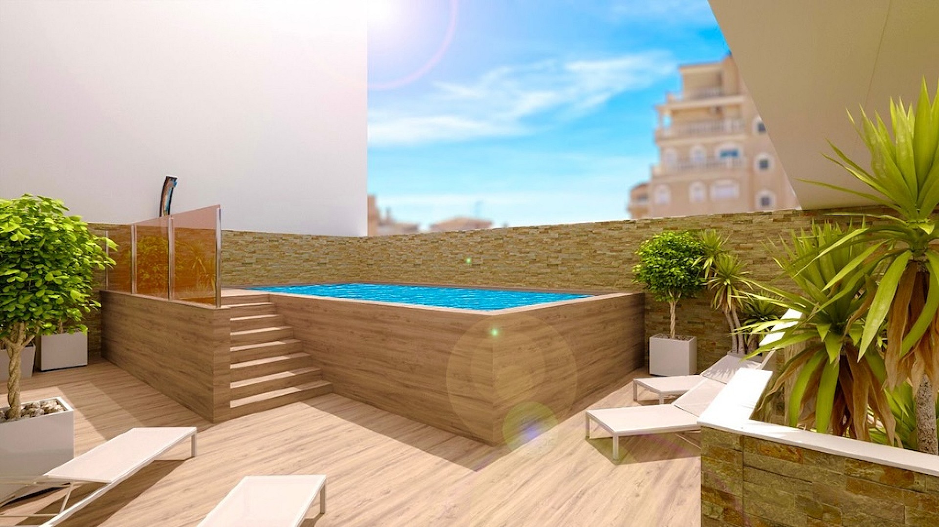 3 chambre Appartements - terrasse sur le toit à Torrevieja - Nouvelle construction in Medvilla Spanje