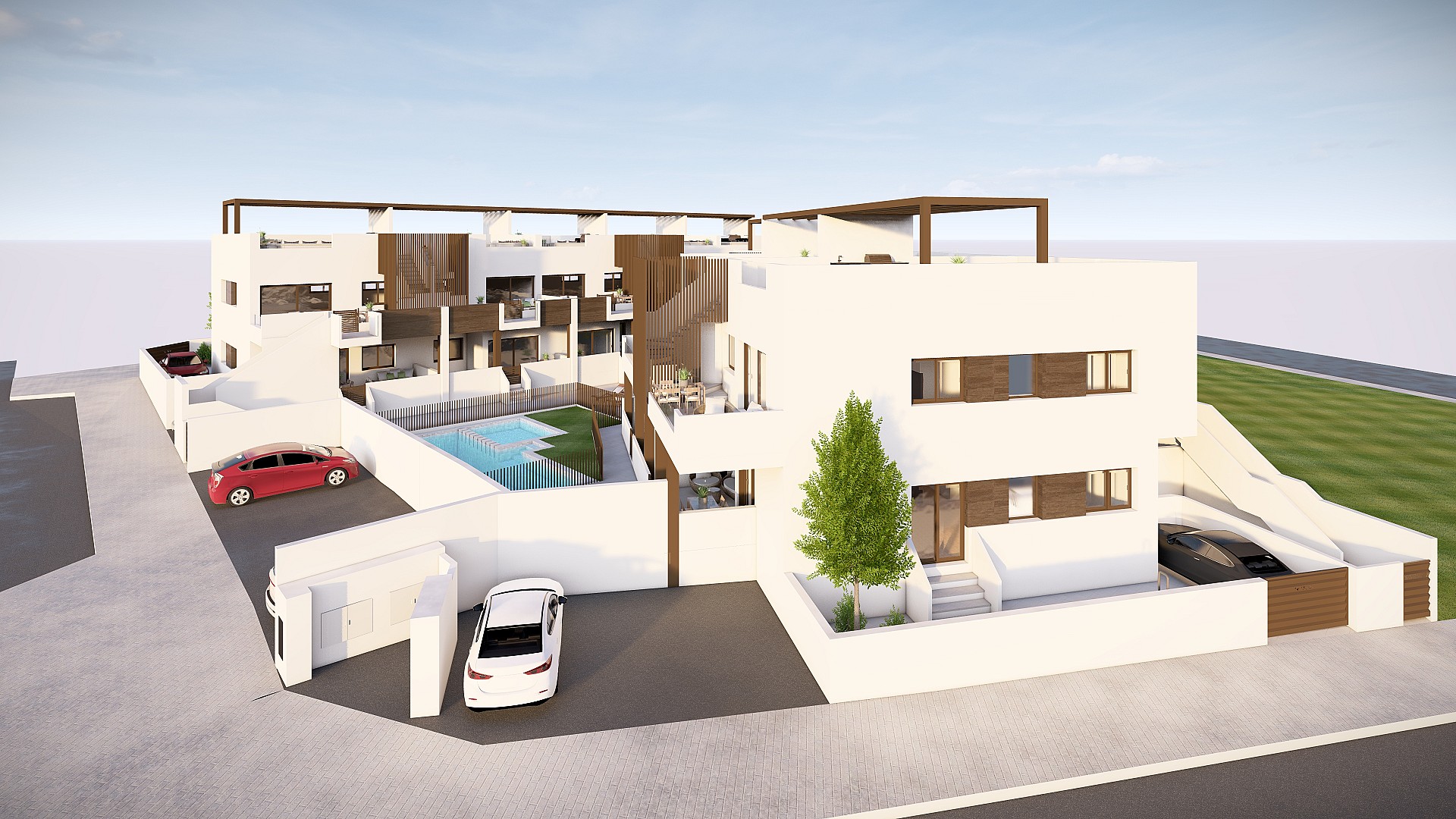 3 chambre Appartements - terrasse sur le toit à Pilar de la Horadada - Nouvelle construction in Medvilla Spanje