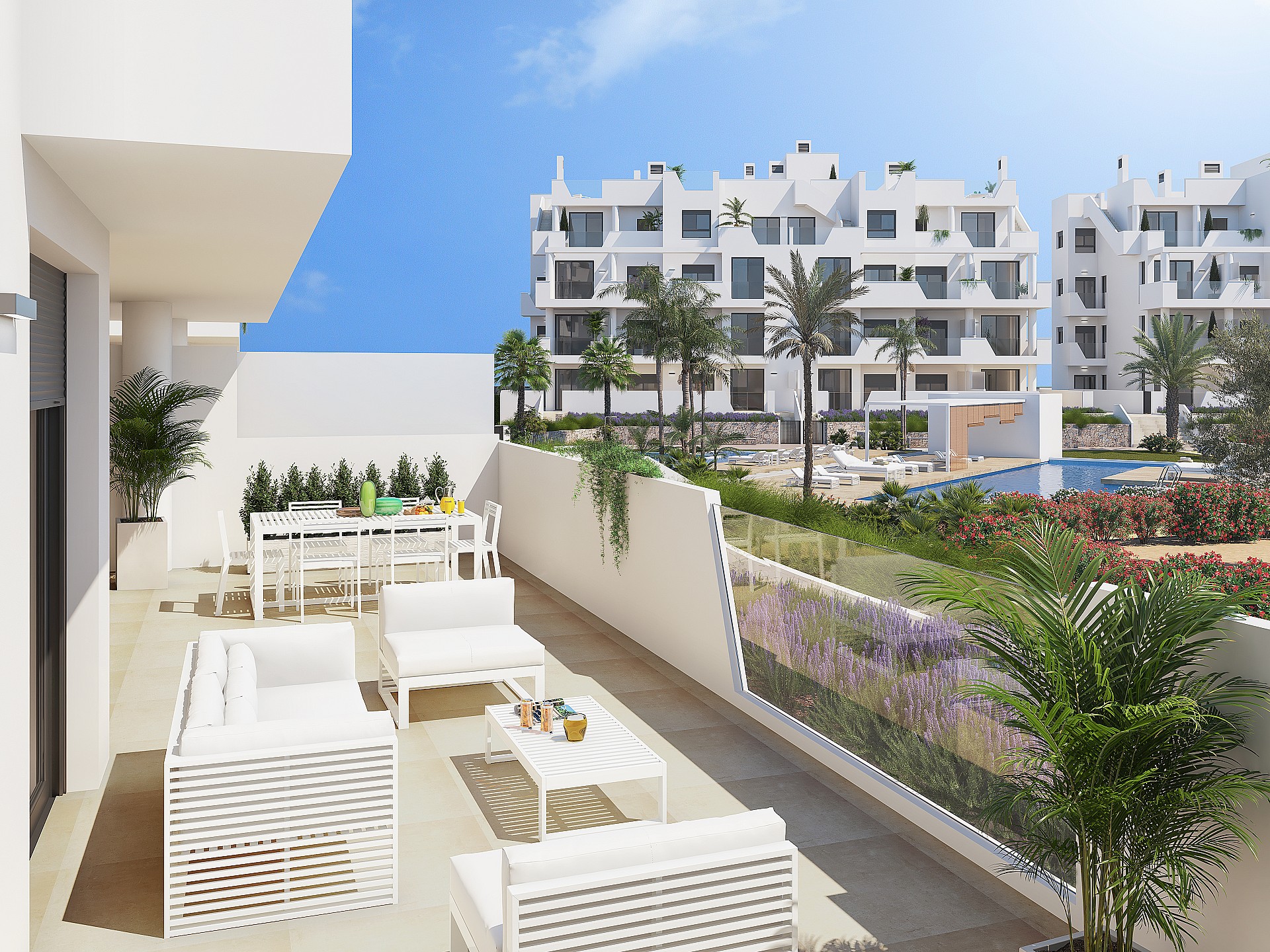 2 chambre Appartements - terrasse sur le toit à Santa Rosalía Resort - Nouvelle construction in Medvilla Spanje