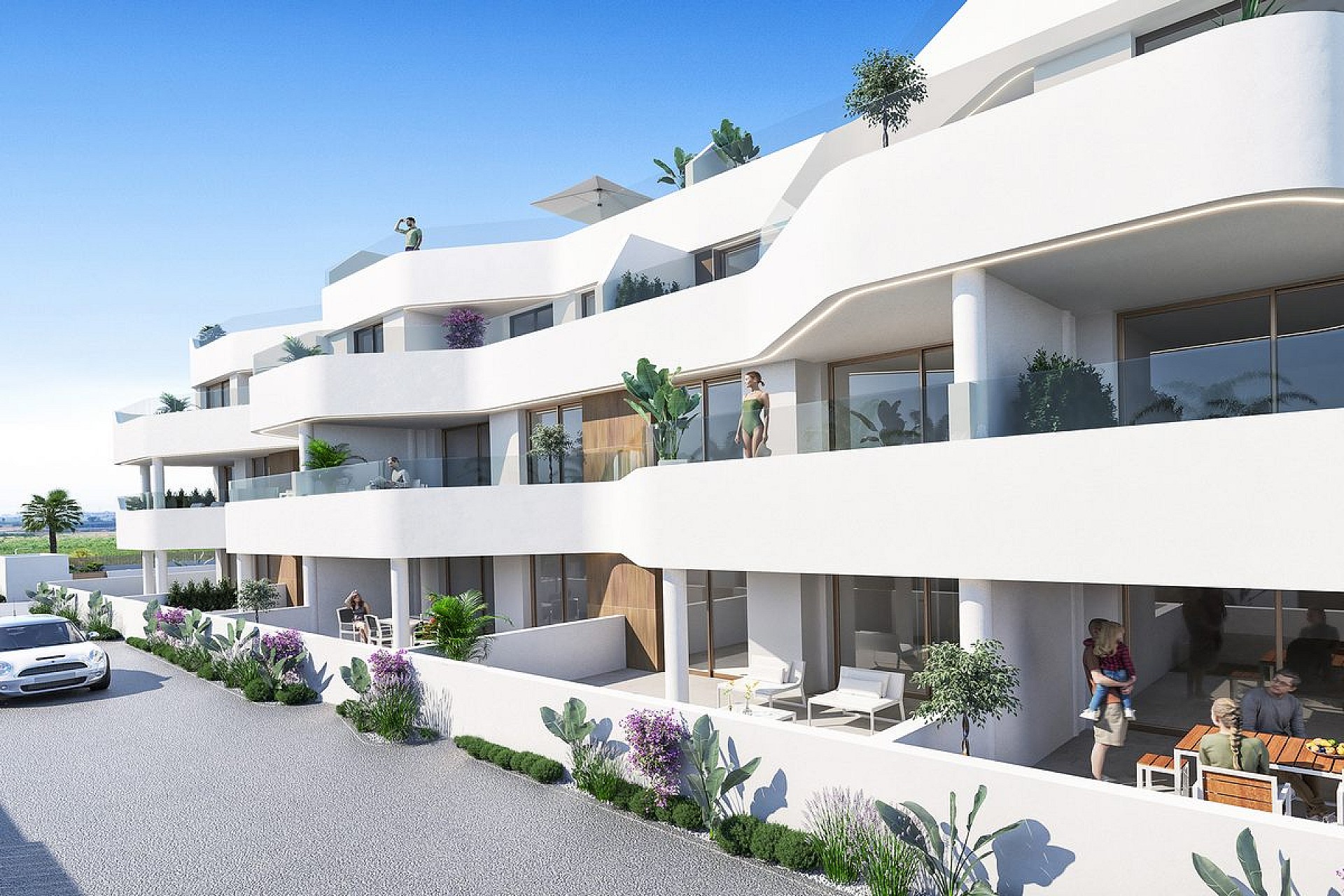 3 chambre Appartements - terrasse sur le toit à Los Alcazares - Nouvelle construction in Medvilla Spanje