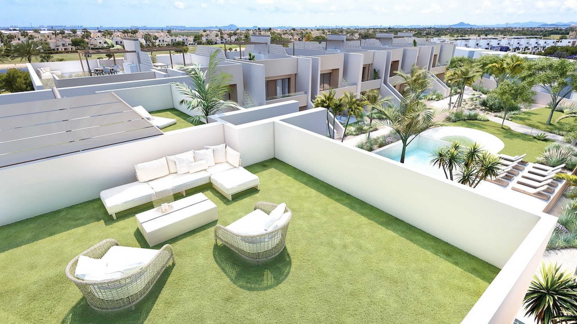 3 chambre Appartements - terrasse sur le toit à Roda Golf - Nouvelle construction in Medvilla Spanje