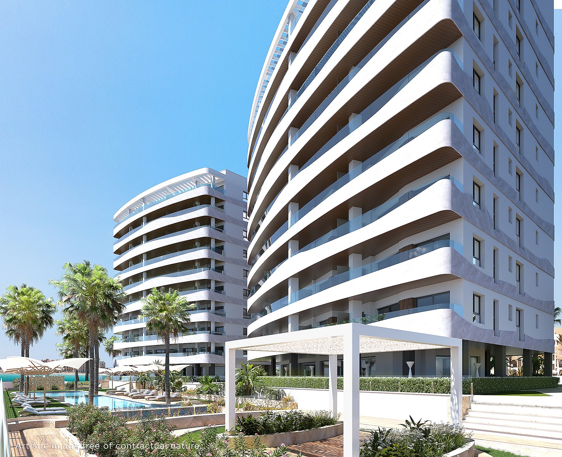 1 chambre Appartement - terrasse à La Manga Del Mar Menor - Nouvelle construction in Medvilla Spanje