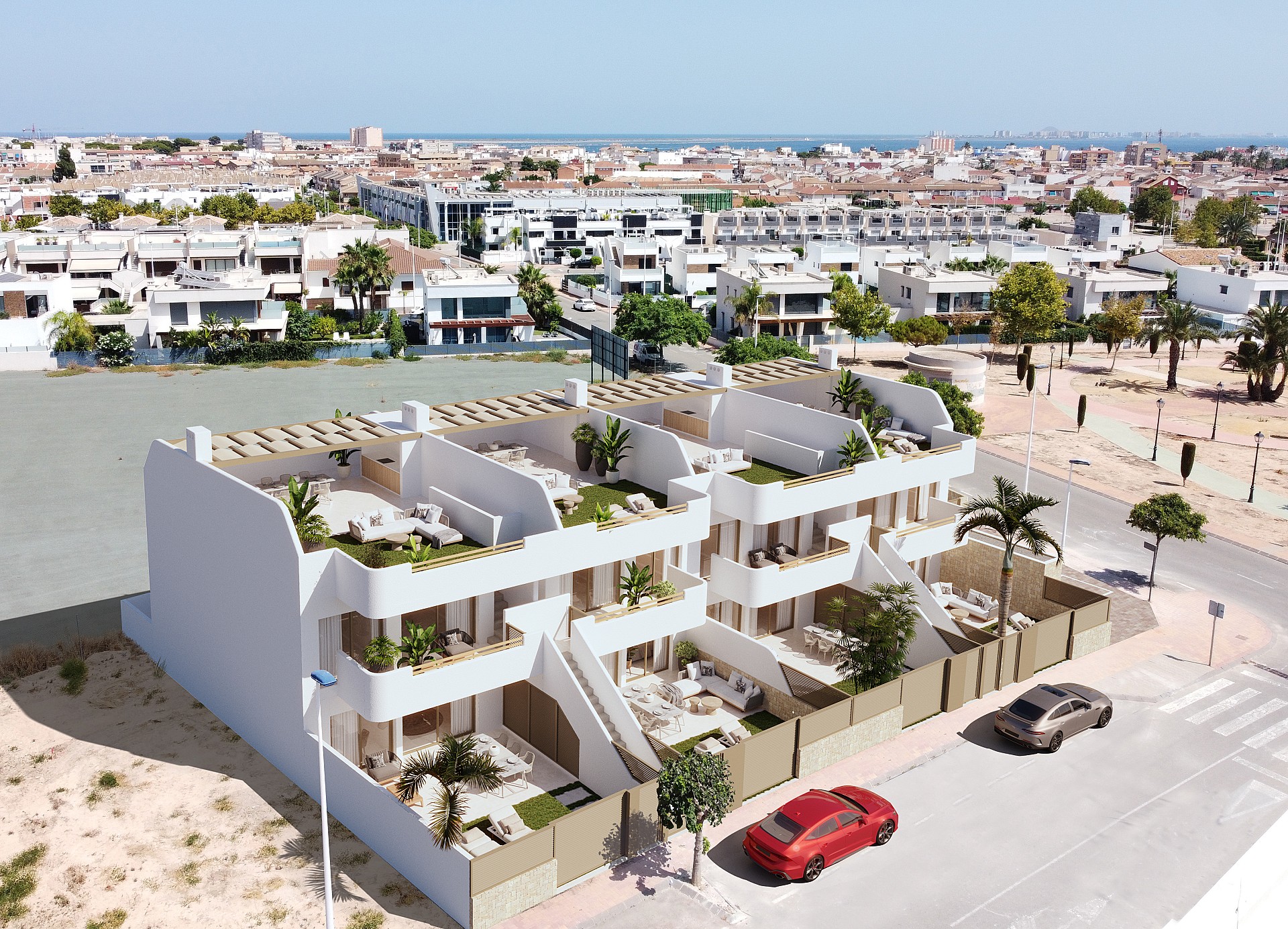 3 chambre Appartements - terrasse sur le toit à San Pedro Del Pinatar in Medvilla Spanje