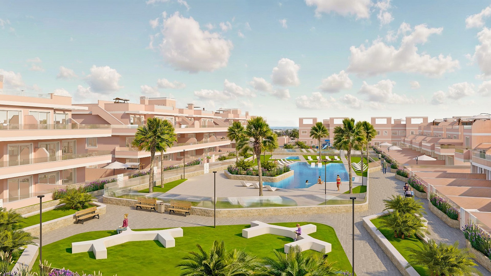 3 chambre Appartements - terrasse sur le toit à Pilar de la Horadada in Medvilla Spanje